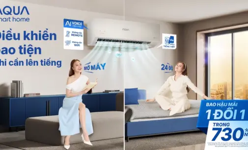 AQUA ra mắt AQUA UV VOICE, bảo hành 1 đổi 1 cho máy điều hòa trong 730 ngày và khuyến mại “khủng” Hè 2025