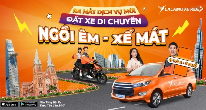 Lalamove ra mắt dịch vụ gọi xe công nghệ chở khách tại Việt Nam