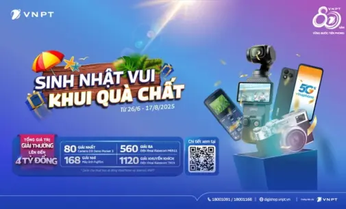 VNPT VinaPhone khuyến mại mừng sinh nhật 29 năm với tổng giá trị quà tặng gần 4 tỷ đồng