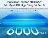 Thời lượng pin ấn tượng trên smartphone HONOR 400