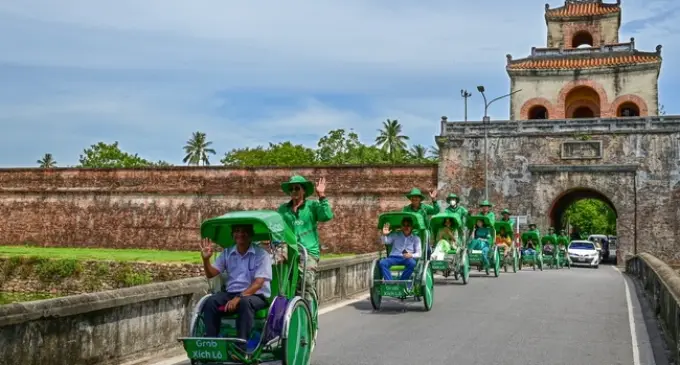 Dịch vụ Grab Xích Lô được chính thức thử nghiệm tại Huế