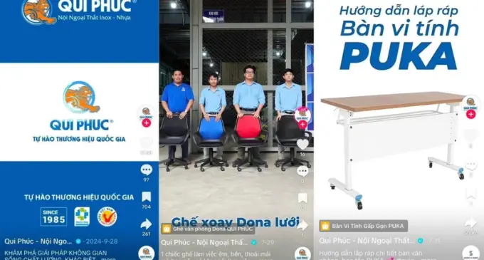 Thương hiệu Qui Phúc thành công đưa hàng nội thất “cồng kềnh” lên TikTok Shop