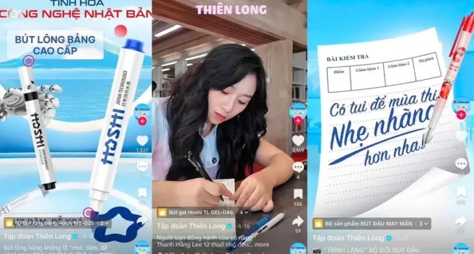 “Bút bi” Thiên Long “trẻ hóa” thành công cùng kỷ nguyên số trên TikTok Shop