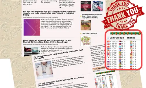 34 triệu lời cảm ơn xin gửi đến bạn đọc bằng hữu của tệ xá phamhongphuoc