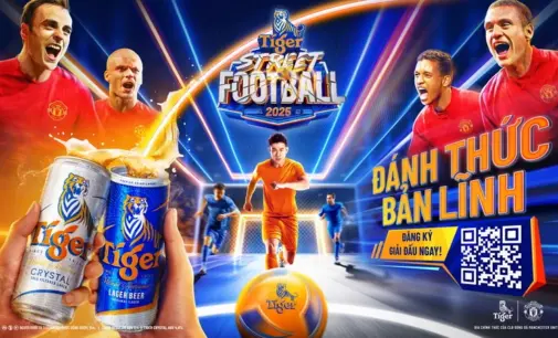 Tiger Beer khởi động Giải bóng đá đường phố Tiger Street Football 2025 Việt Nam với 4 đội trưởng là siêu sao Manchester United