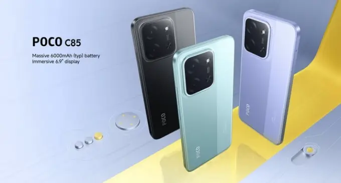 POCO Việt Nam ra mắt smartphone POCO C85 màn hình 6.9 inch và pin 6.000mAh với mức giá phổ thông