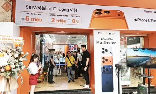 Hệ thống Di Động Việt giao hàng và mở bán dòng iPhone 17 Series với nhiều ưu đãi