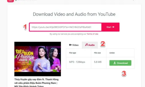 Cách download MP3 từ YouTube