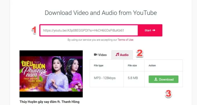 Cách download MP3 từ YouTube