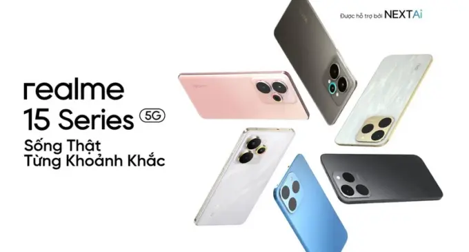 Realme Việt Nam ra mắt dòng smartphone realme 15 Series nâng cấp chụp ảnh đêm với AI
