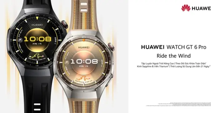 Huawei Việt Nam mở bán dòng đồng hồ HUAWEI WATCH GT 6 Series có nhiều cải tiến với thời lượng pin tới 21 ngày