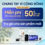 Samsung Việt Nam hỗ trợ khách hàng 19 tỉnh thành bị bão lũ sửa chữa thiết bị hư hỏng vì thiên tai