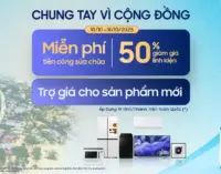 Samsung Việt Nam hỗ trợ khách hàng 19 tỉnh thành bị bão lũ sửa chữa thiết bị hư hỏng vì thiên tai