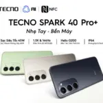 TECNO Việt Nam ra mắt smartphone SPARK 40 Pro+ siêu mỏng 6,49mm