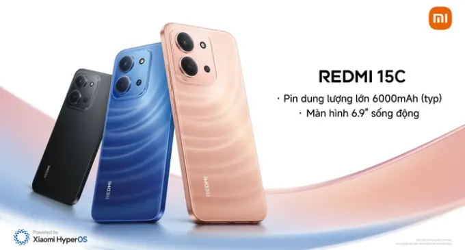 Xiaomi Việt Nam ra mắt smartphone phổ thông mới REDMI 15C với pin 6.000mAh