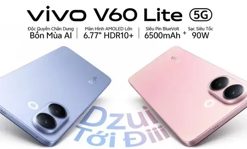 vivo Việt Nam ra mắt smartphonevivo V60 Lite 5G tối ưu hóa cho giải trí