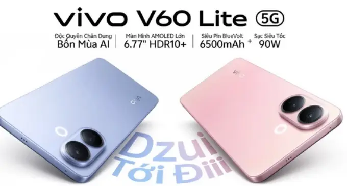 vivo Việt Nam ra mắt smartphonevivo V60 Lite 5G tối ưu hóa cho giải trí