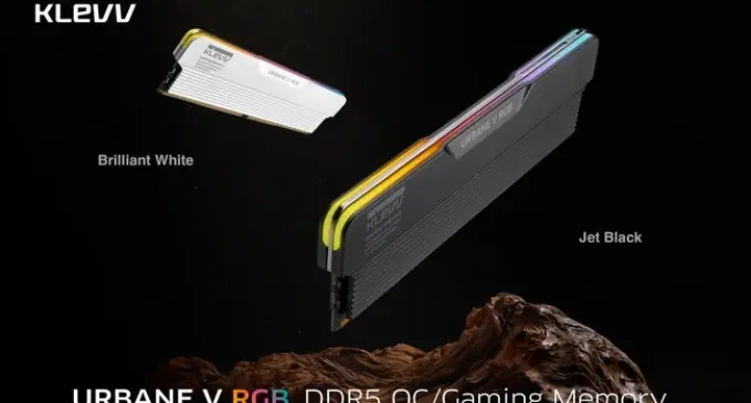 KLEVV có thêm phiên bản Jet Black Edition cho dòng bộ nhớ gaming/OC KLEVV URBANE V RGB DDR5