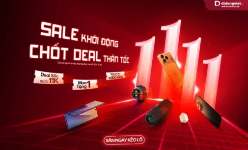 Siêu sale công nghệ ngày đôi 11.11 tại hệ thống Di Động Việt