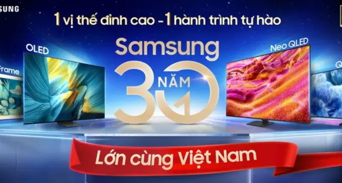 Hành trình 30 năm của Samsung tại Việt Nam: Từ CRT TV đến AI TV nâng tầm trải nghiệm giải trí tại nhà