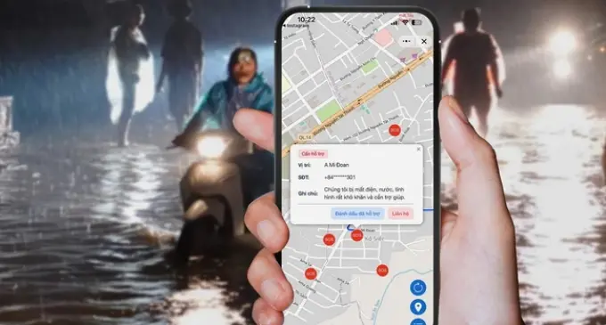 Zalo SOS bổ sung bản đồ cứu hộ khẩn cấp cho người dân vùng lũ