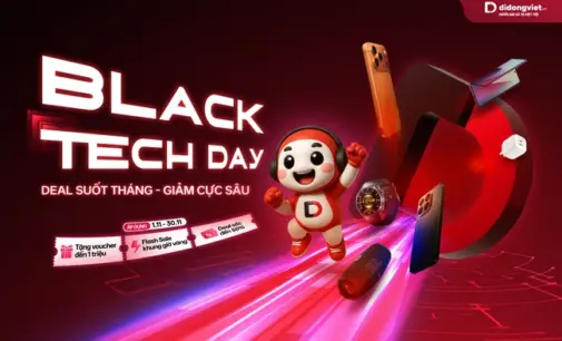 “Black Tech Day” lớn nhất năm 2025: Điện thoại giảm gần 10 triệu đồng, phụ kiện từ 9.000 đồng