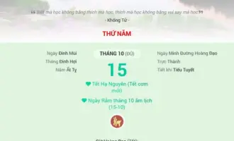 Rằm tháng Mười là Tết Hạ nguyên