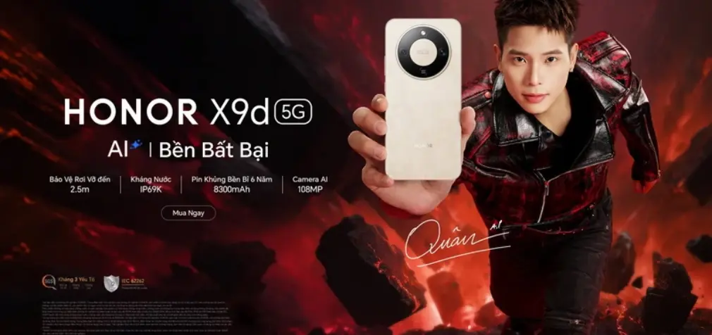 Giá bán của smartphone “siêu bền” HONOR X9d (5G) tại Việt Nam