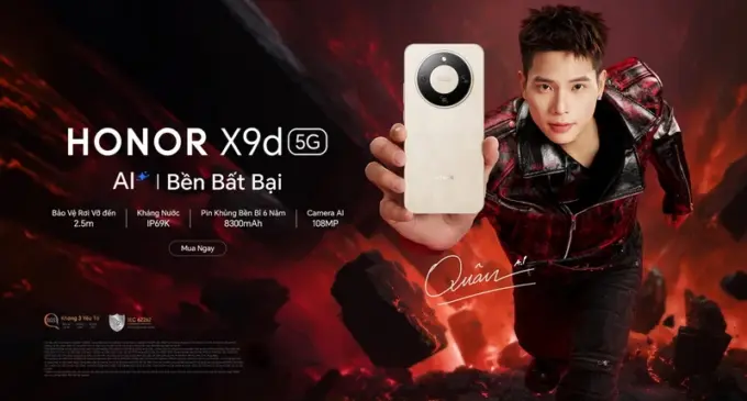 Giá bán của smartphone “siêu bền” HONOR X9d (5G) tại Việt Nam
