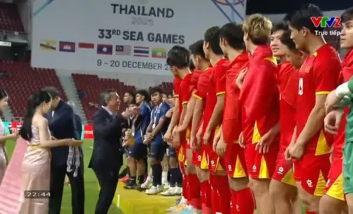 Bên lề trận chung kết bóng đá nam SEA Games 33 ở Thái Lan
