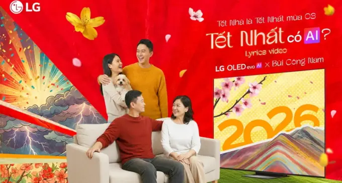LG Việt Nam khởi động “Tết Nhà Là Tết Nhất” mùa 3 với MV “Tết Nhất Có AI”và triển lãm sản phẩm mới