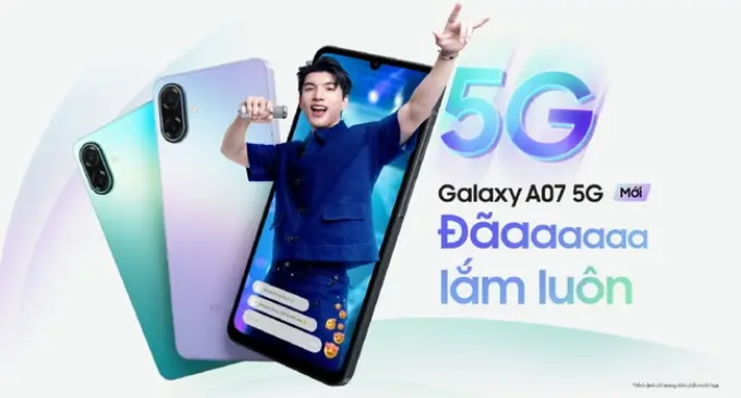 Samsung Việt Nam ra mắt smartphone Samsung Galaxy A07 5G với pin 6.000mAh và nhiều tính năng AI