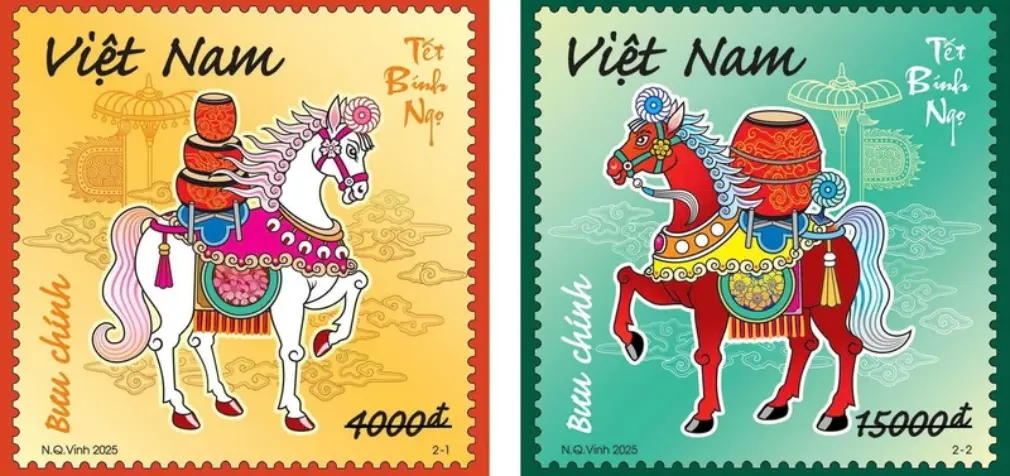 Bộ tem Tết Bính Ngọ 2026