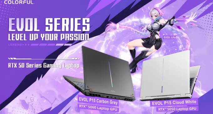 COLORFUL ra mắt dòng EVOL P15 Series Gaming Laptop với đồ họa NVIDIA GeForce RTX 50 Series