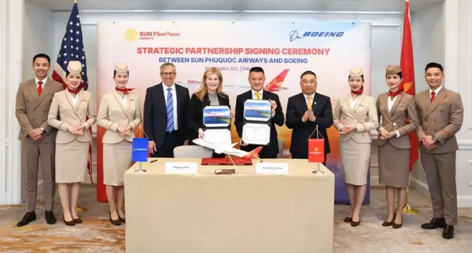 Boeing và Sun PhuQuoc Airways công bố thỏa thuận mua 40 máy bay Boeing 787 Dreamliner