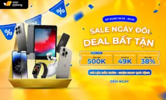 Hệ thống bán lẻ Viện Di Động sale ngày đôi 3.3