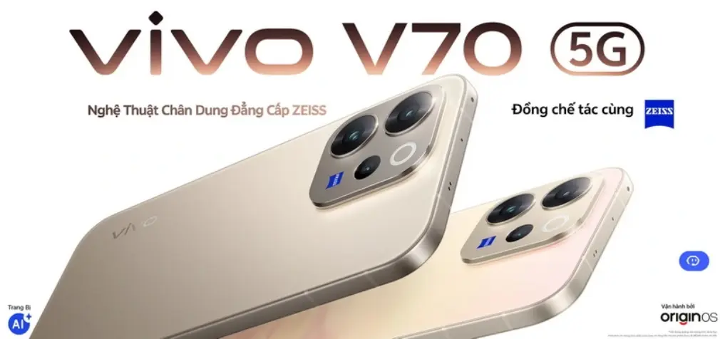 vivo ra mắt tại Việt Nam bộ đôi smartphone V70 và V70 FE với hệ thống camera ZEISS