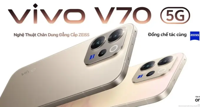 vivo ra mắt tại Việt Nam bộ đôi smartphone V70 và V70 FE với hệ thống camera ZEISS