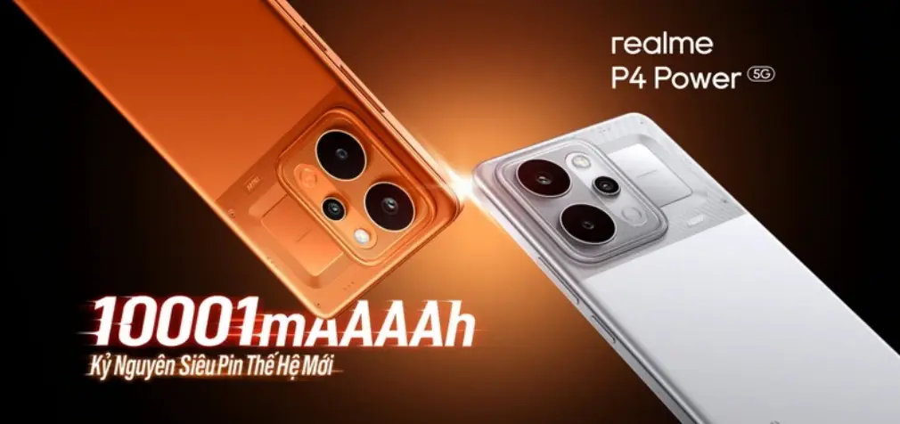 Realme P4 Power pin 10.001mAh mở bán tại Việt Nam