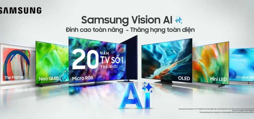 Samsung mở bán tại Việt Nam thế hệ AI TV 2026 – “bạn đồng hành giải trí” trong kỷ nguyên AI