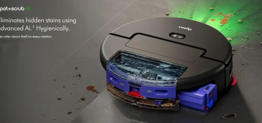 Dyson trở lại thị trường robot hút bụi lau nhà với Dyson Spot+ Scrub AI tích hợp AI thông minh tự động đổ rác và làm sạch