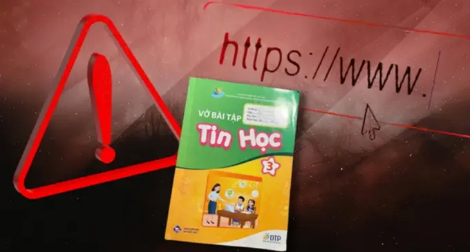 Sự cố đường link trong sách Tin học học sinh lớp 3 bị chuyển hướng tới website độc hại: Rủi ro từ tên miền hết hạn