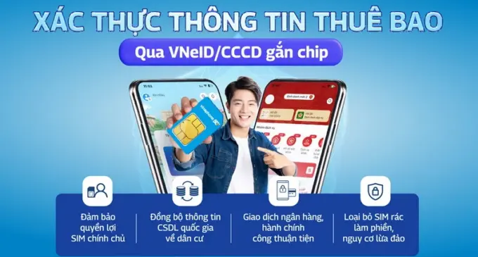 VinaPhone giúp khách hàng xác thực thông tin thuê bao dễ dàng