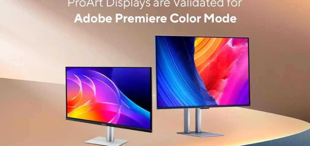 Adobe chứng nhận chế độ Adobe Premiere Color Mode trên màn hình ASUS ProArt Display