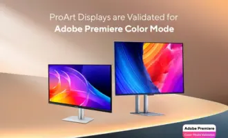 Adobe chứng nhận chế độ Adobe Premiere Color Mode trên màn hình ASUS ProArt Display