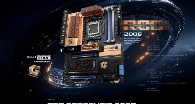 ASUS ra mắt bo mạch chủ ROG Crosshair 2006 kỷ niệm 20 năm thương hiệu gaming Republic of Gamers