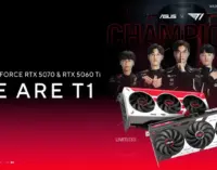 ASUS ra mắt 2 card đồ họa T1 GeForce RTX 5070 và RTX 5060 Ti hợp tác với đội vô địch Liên Minh Huyền Thoại thế giới T1