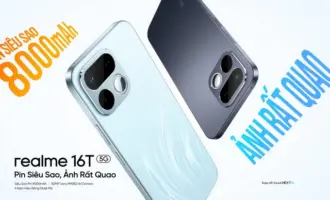 realme ra mắt tại Việt Nam smartphone realme 16T 5G với pin 8.000mAh và các công cụ chụp ảnh AI
