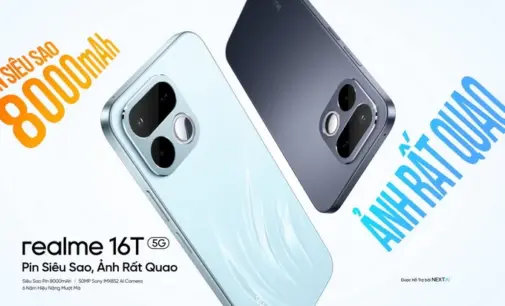realme ra mắt tại Việt Nam smartphone realme 16T 5G với pin 8.000mAh và các công cụ chụp ảnh AI