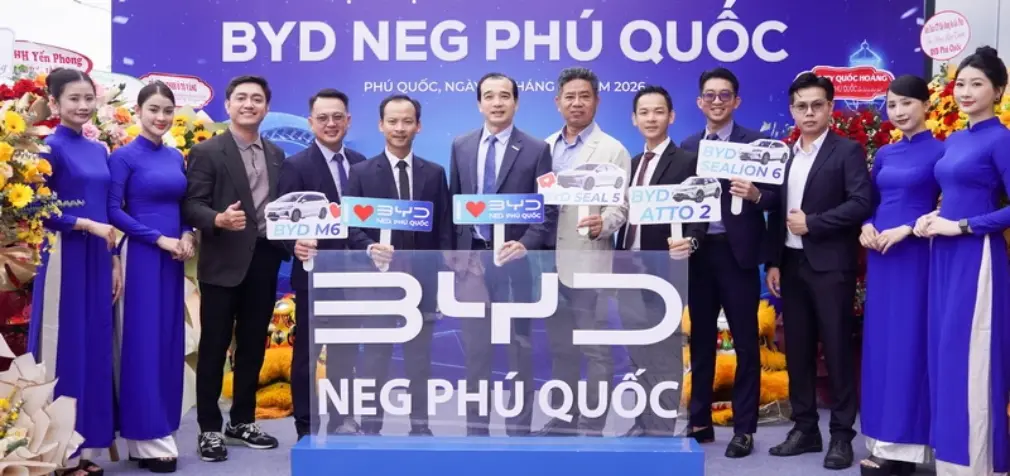 Showroom BYD NEG Phú Quốc khai trương, mở rộng hệ sinh thái xe điện tại đặc khu Phú Quốc